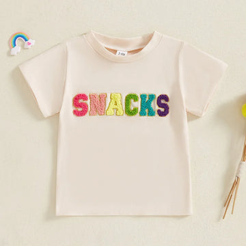 Children s Short Sleeve Tee with Fun Graphic Print and Comfortable Round Neck for Stylish Toddlers - Summer Fashion for Boys