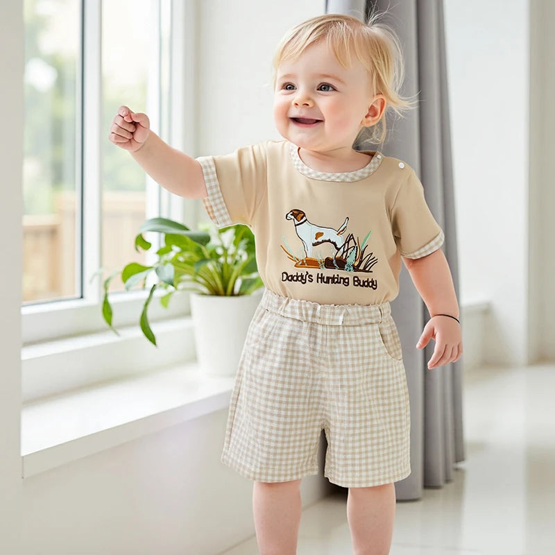 Infant Baby Girl Romper Set Floral Print Ruffle Sleeveless Bodysuit Bowknot Headband Elastic Waist Shorts 3 Piece Summer Outfit