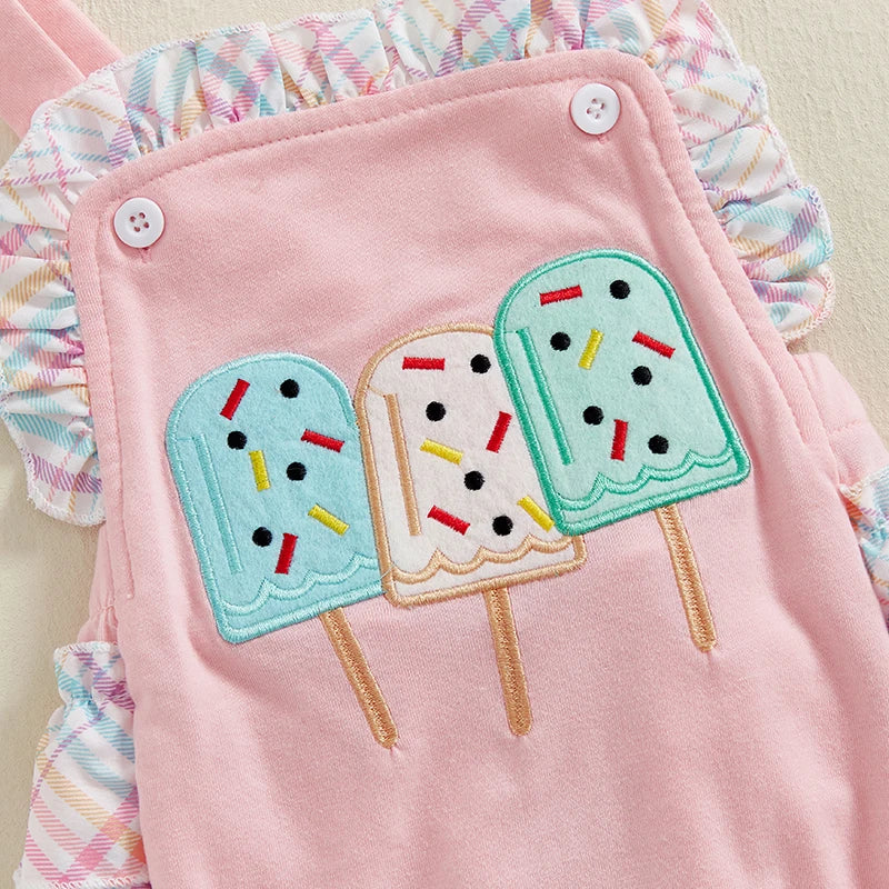 Toddler Girl Sleeveless Romper Adorable Watermelon Print Ruffles Summer Jumpsuit with Matching Headband Set Cute Outfits for