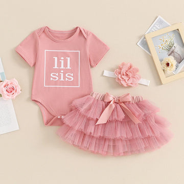 Toddler Girls 3-piece Set Floral Print Top with Ruffle Shorts and Matching Headband Summer Outfit for Baby Girls